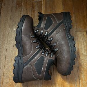 Weatherproof Vintage Men's Jasper Hiker Faux-Leather Brown Boots Mens Si…